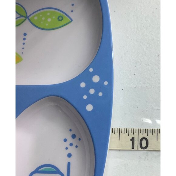 Kids Divided Melamine Plate 4 Sections Underwater Theme Durable Lot of 2 Target - Picture 3 of 3